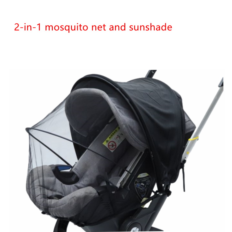 Reemplazo de accesorios para cochecito de Doona, mosquitera, cubierta de lluvia, bolso de viaje, cubierta de cuero para reposapiés, almohadilla de algodón a prueba de polvo, asientos de coche