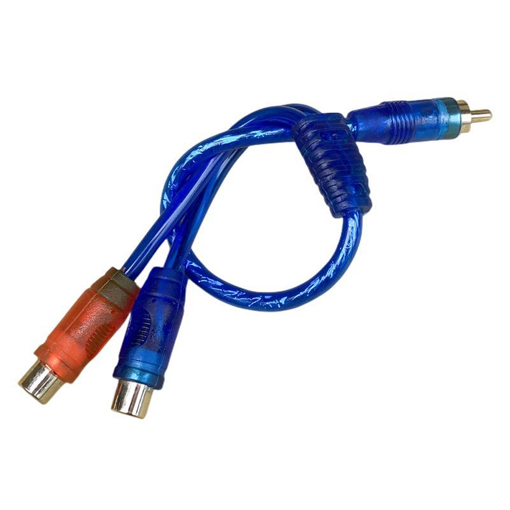 Cable de Audio RCA para coche, adaptador divisor "Y", 1 hembra a 2 cables macho para ordenador doméstico, accesorios electrónicos automotrices