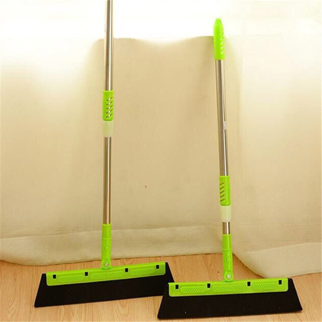 Wiper Blade Cleaning Sweeper Magic Broom Clean Sweep Scraping Dust Hair Bathroom Glass Kitchen Tools Rotate Connector Rubber