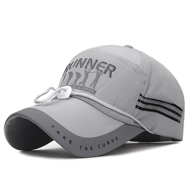 Casquette à visière pour hommes casquette de sport respirante réglable casquette de Baseball de protection solaire à Long bord pour hommes mode garçon casquettes de chapeau de relance: BLEU CIEL