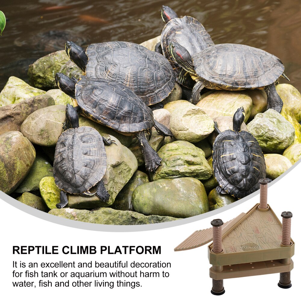 Reptielen Klimmen Platform Schildpad Koesteren Platform Aquarium Ornament