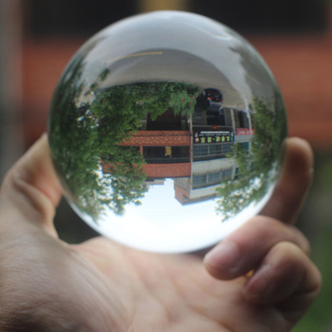 Fotografía bola de cristal 80mm esfera fotografía foto sesión accesorios lente transparente redonda esfera artificial decoración