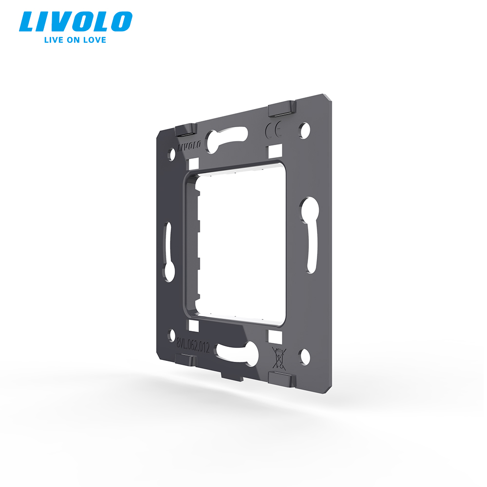 LIVOLO-placa de Metal con interruptores y enchufes, accesorio adecuado para diferentes tamaños, productos de accesorios, placa de hierro, 3 unids/lote,