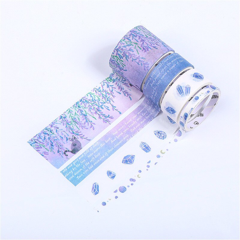 4pcs/set Japanese Decoration Kawaii Masking Fresh Paper Diy Washi Tape Stickers Scrapbooking Cute Stationary School Supplies: Q