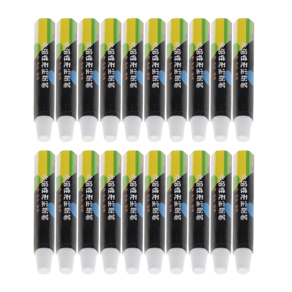 Les bâtons de craie sans poussière solubles dans l'eau ont placé des craies de dessin pour le bureau d'enfants: WHITE