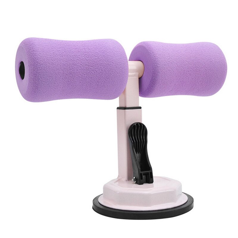 Assis barre Assistant de plancher Support d'exercice rembourré soutien de la cheville assis-Up formateur équipement d'entraînement pour la salle de sport à domicile Fitness voyage équipement: VIOLET
