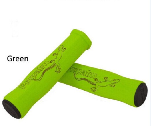 Super Light Propalm Sponge Soft Bicycle Grips Sets for MTB bicycle Folding Bike Handlebar Anti-Skid bicycle accessories: green