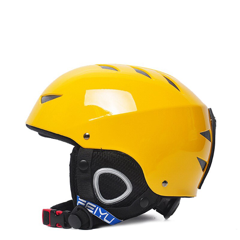 freundlicher Skifahren skaten Skateboard Helm Wärmer Snowboard Sport Schutz Sicherheit freundlicher Ski Helm Ultraleicht skaten Helm: Gelb / 52-56cm