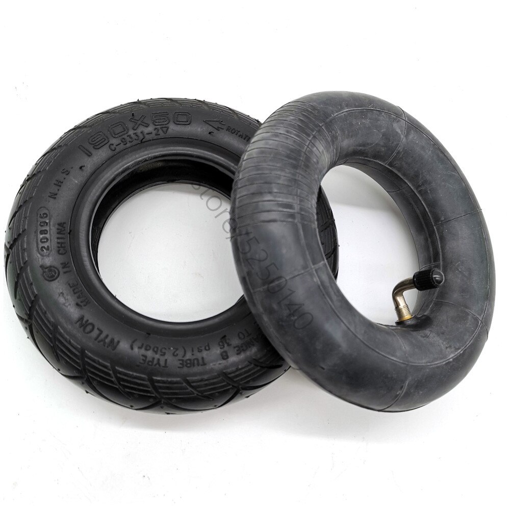 190X50 Luchtband Voor Elektrische Scooter Voorwiel 8 Inch Band 200X50 Binnenband: 90degree tire kit