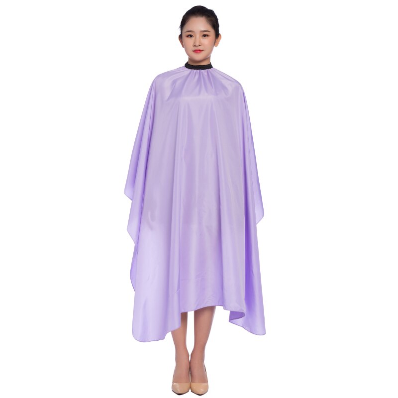 Tablier de coiffeur pour Salon de coiffure, Cape pour coupe de cheveux, robe de coiffure, Cape pour Salon de coiffure, tablier en tissu de coiffure: WB004-Purple