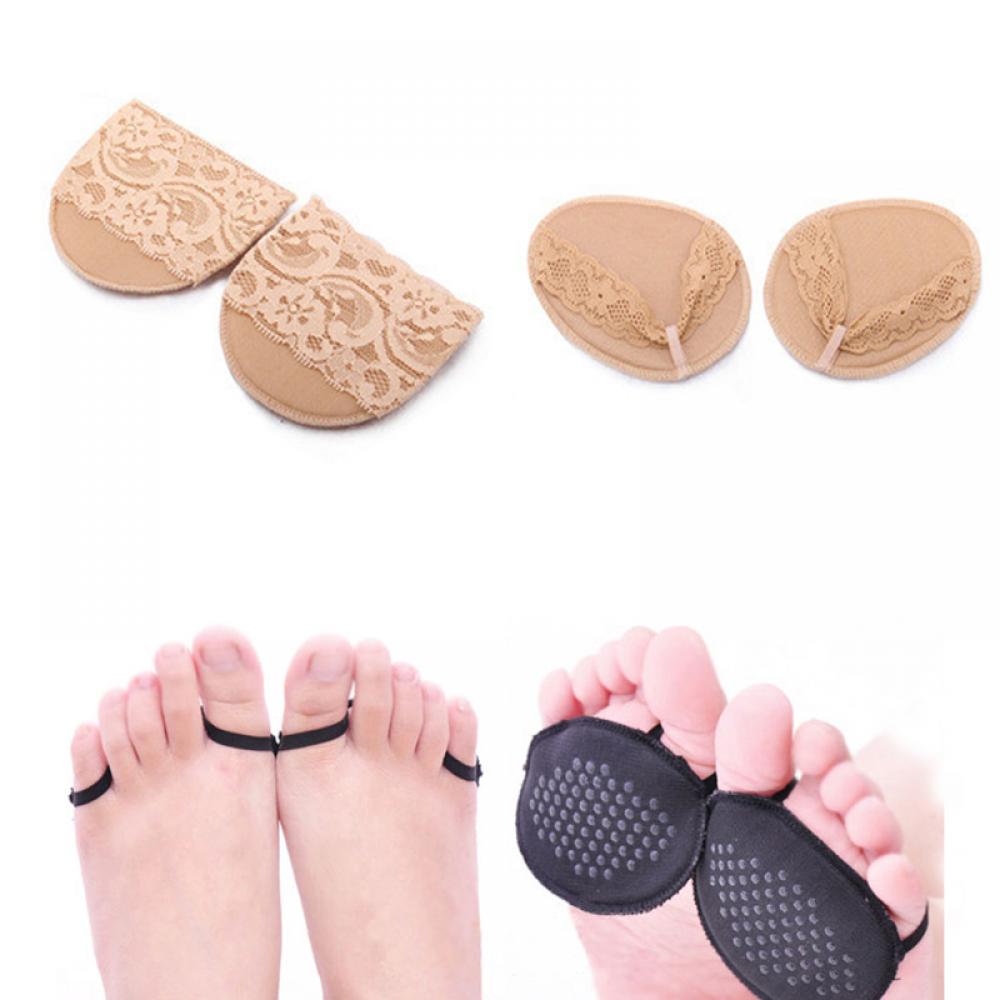 1 par Mulheres aliviar a dor Do Pé Palmilhas Gel Respirável Pads Almofada Metatarsal Dolorido Apoio Do Antepé