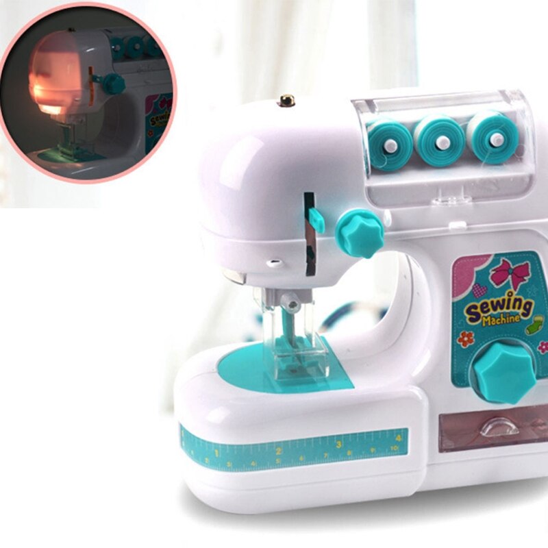 Mini Sewing Machine with Extension Table Dual Speed Portable Sewing Machine for Early Education Learning Toy