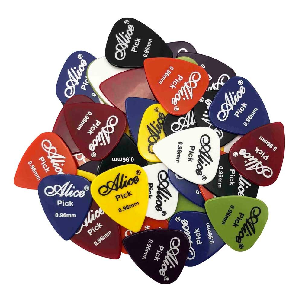 50 stuks Alice Plectrums Akoestische Elektrische Mediator Guitarra Violao Accessoires Dikte 0.58 0.71 0.81 0.96 1.20 1.50 (mm)