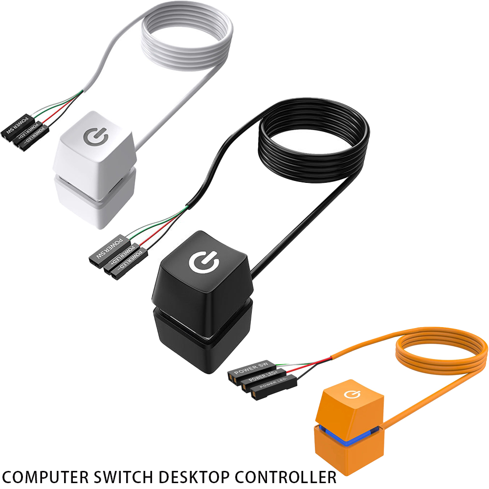 Computer External Desktop Switch Button Extension Cord Mechanical Keyboard Feel One-key Switch Computer Peripheral Switch Button