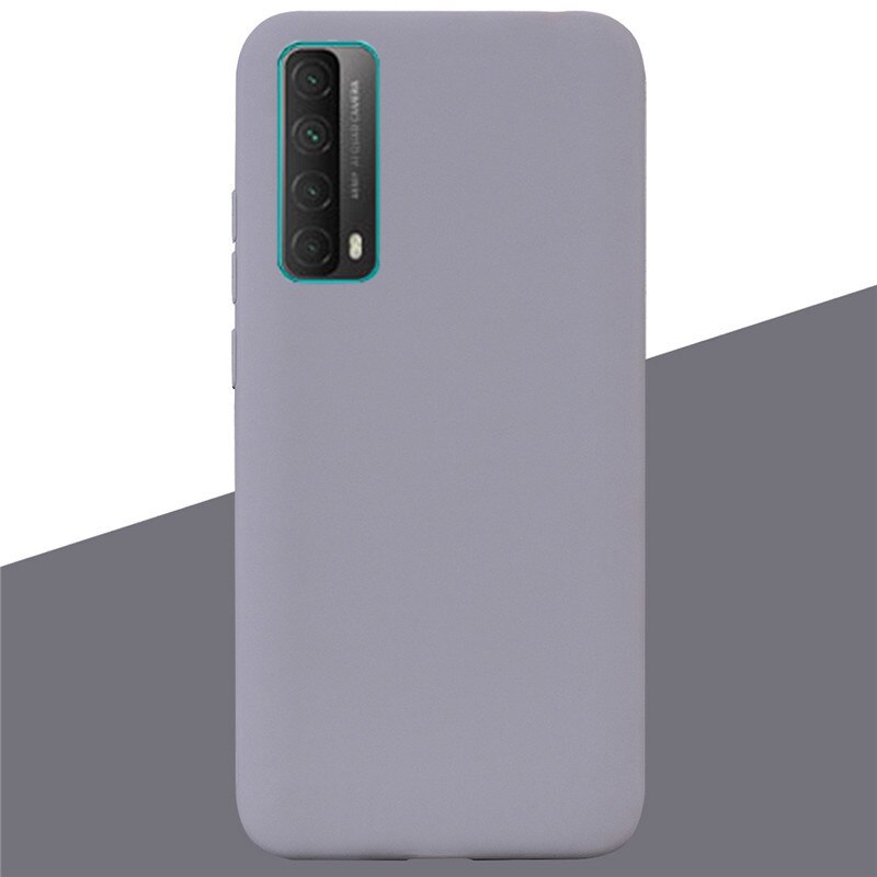 Für Huawei P smart Fällen 6,67 Weiche Silikon Zurück Telefon Fall Für Huawei P Smart Bumper Schutz Funda shell Etui Taschen: 7 Gray