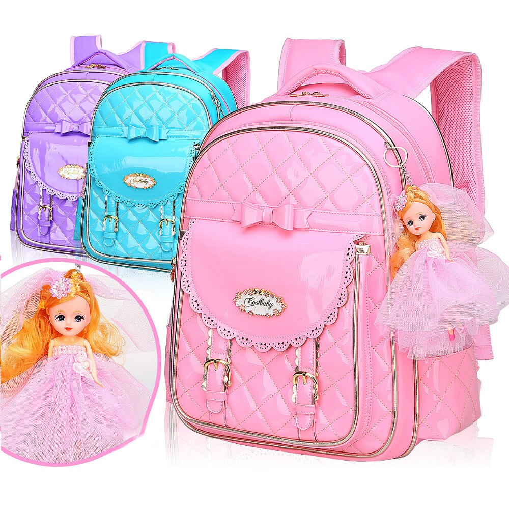 Neue Mädchen Schule Rucksäcke freundlicher Schulranzen Für Mädchen Rucksack Prinzessin Rosa freundlicher Schulranzen Schule Taschen Tornister Mochilas