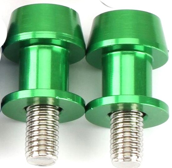 8mm Schroeven Motorfiets Achterbrug Spoelen Slider Staat Schroef: 8MM Green