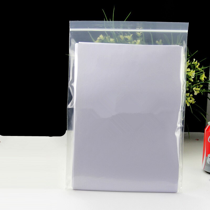 100 pcs/lot Size 24X35cm Ziplock zip lock poly bags clear plastic bags for food storage bags thick transparent bag