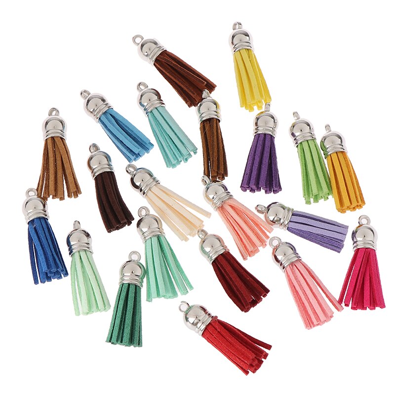 Gland en cuir pour porte-clés téléphone portable sangles bijoux frange en daim
