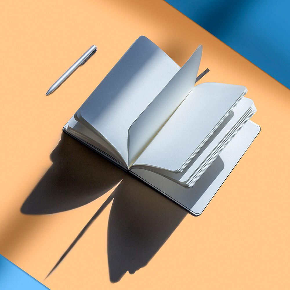 Aluminum Notebook Metal Journal Notebook Hardcover, Delicate and Stylish, for Office and Daily Memo