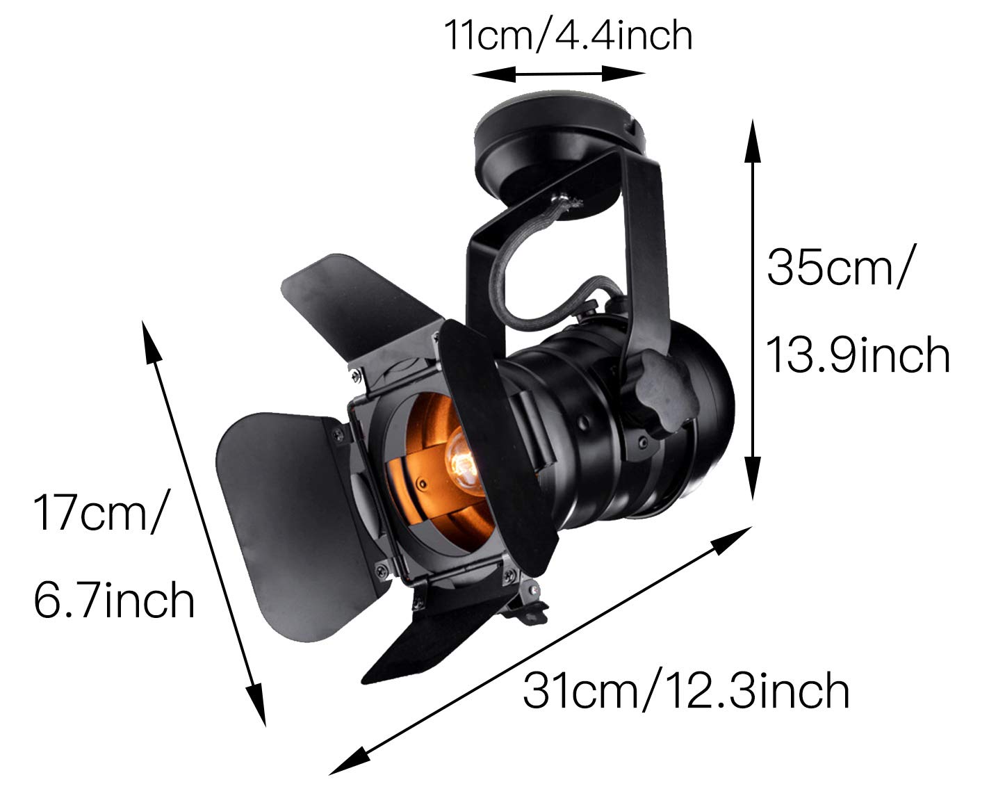 E27 ljusrammonterat tak led spår spotlight loft rail ljus svart spårlampa med klädaffär butiksbelysningsarmaturer