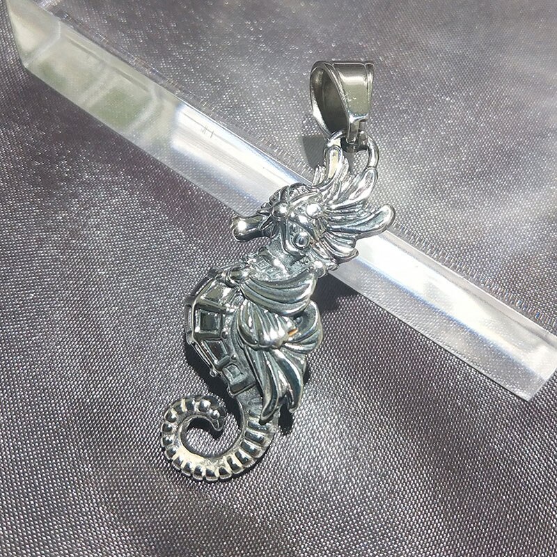 316L Rvs Hippocampus Hanger Necklacehigh Mode Ketting Unisex Sieraden 316LP021: Pendant Only
