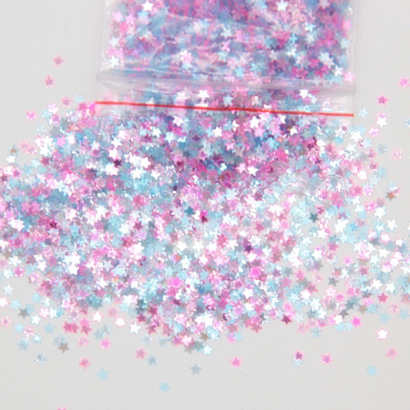 Boxi10g 3mm Glitter Slime Additives Supplies Sequins Slices Toppings Sprinkles Filler For Fluffy Cloud Clear Slime Clay