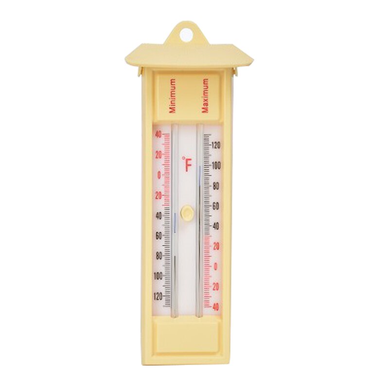 Termómetro de montaje en pared para el hogar, medidor de temperatura para jardín, invernadero, pared, ℃/℉, para interiores y exteriores, máx.: C