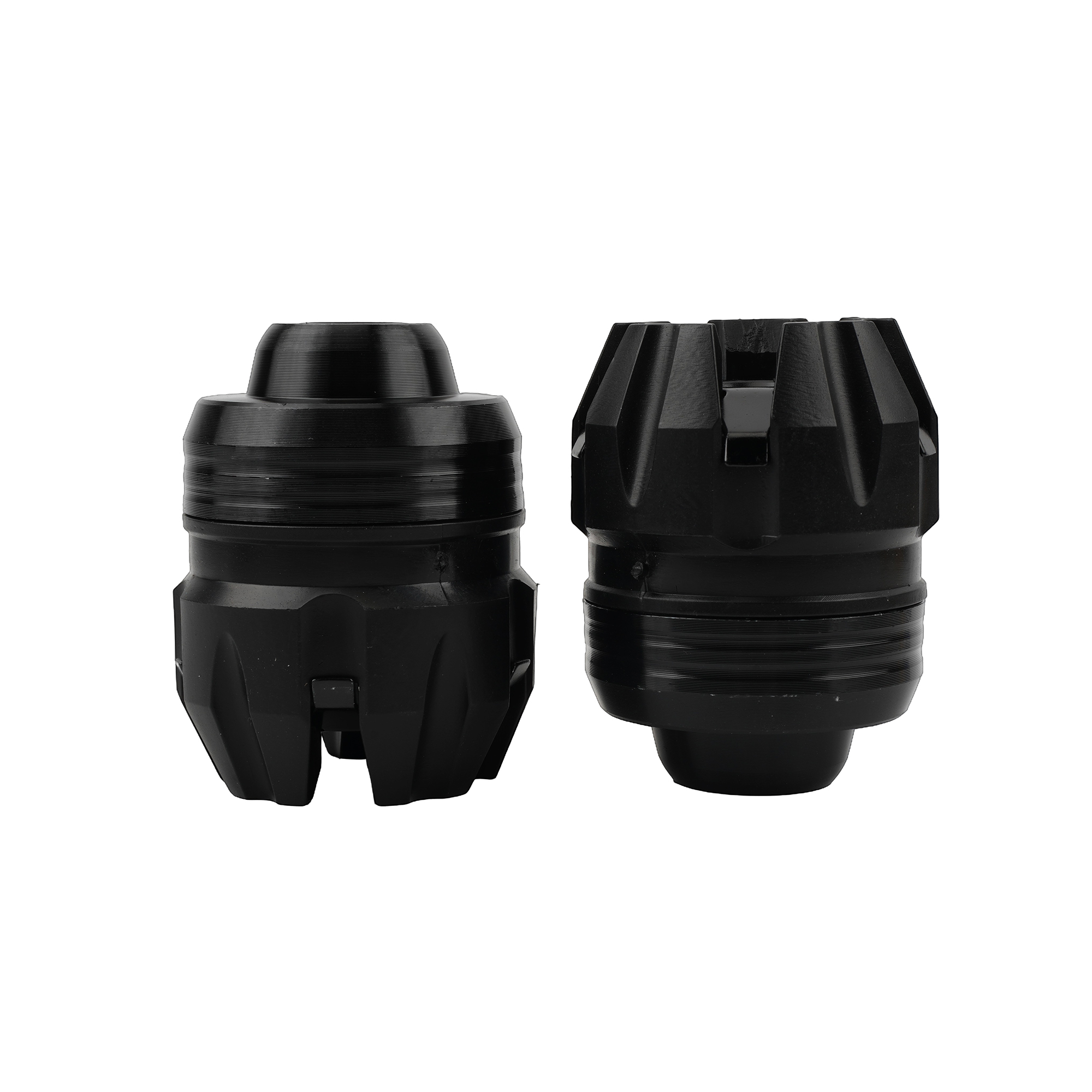 Universal Motorcycle Motocross Aluminum Front Rear Fork Wheel Crash Protector Scooter Anti-Falling Frame Slider Protector: black