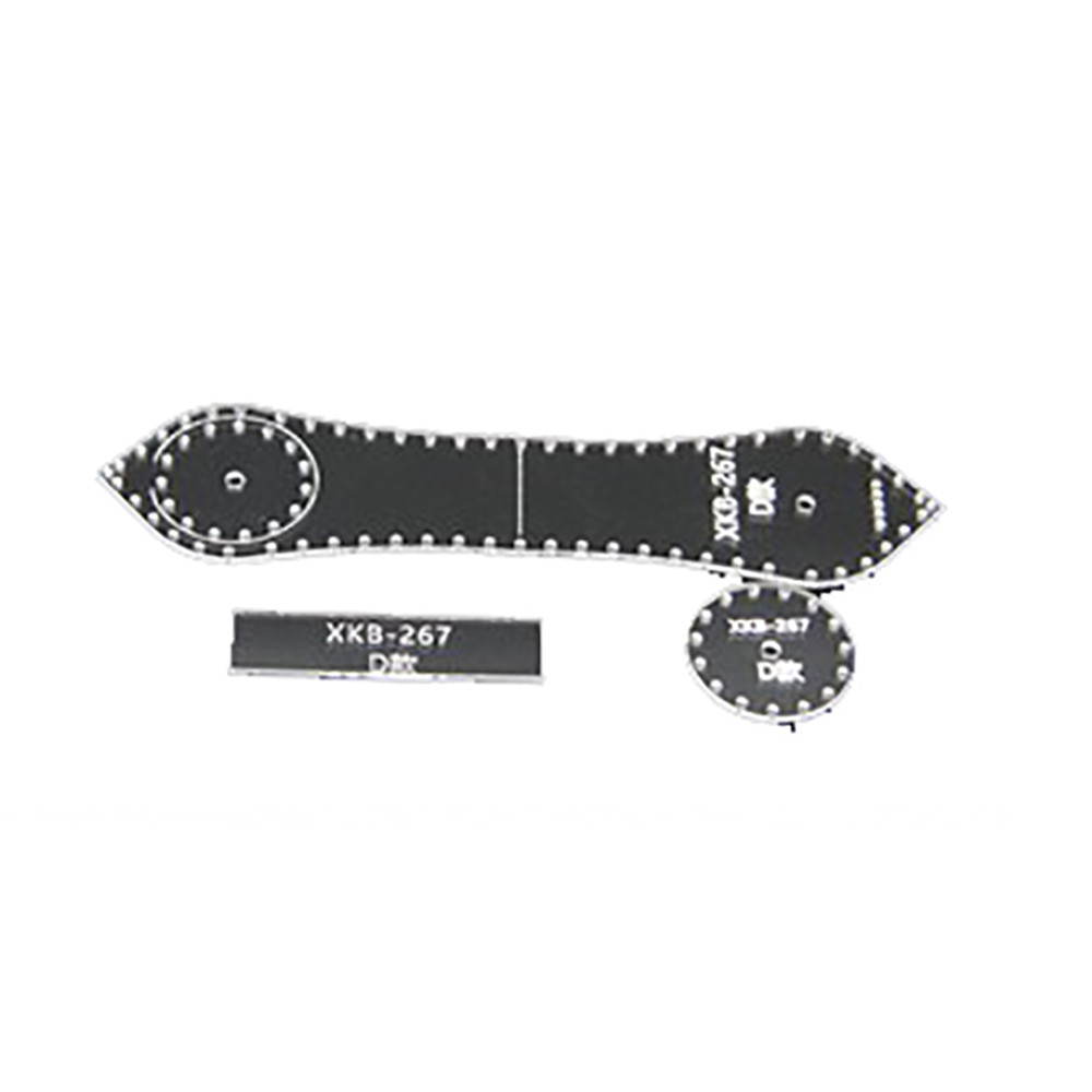 Lychee Life Key Ring Sewing Pattern Acrylic Leather Template DIY Handmade Leathercrafts Supplies: 4