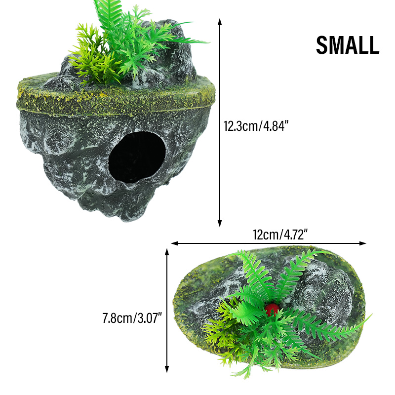 Aquarium Schwimmende Insel Aquarium Landschaft Ausgesetzt Steingarten Dekoration Schwimmenden Stein Tank Ökologische Landschaft Zubehör: WHITE