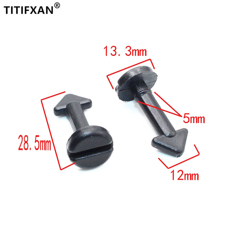 Tornillo de placa de ajuste de motor de coche, sujetador de plástico para Citroen, Picasso, Peugeot 307, Clip de remache, 10 Uds.