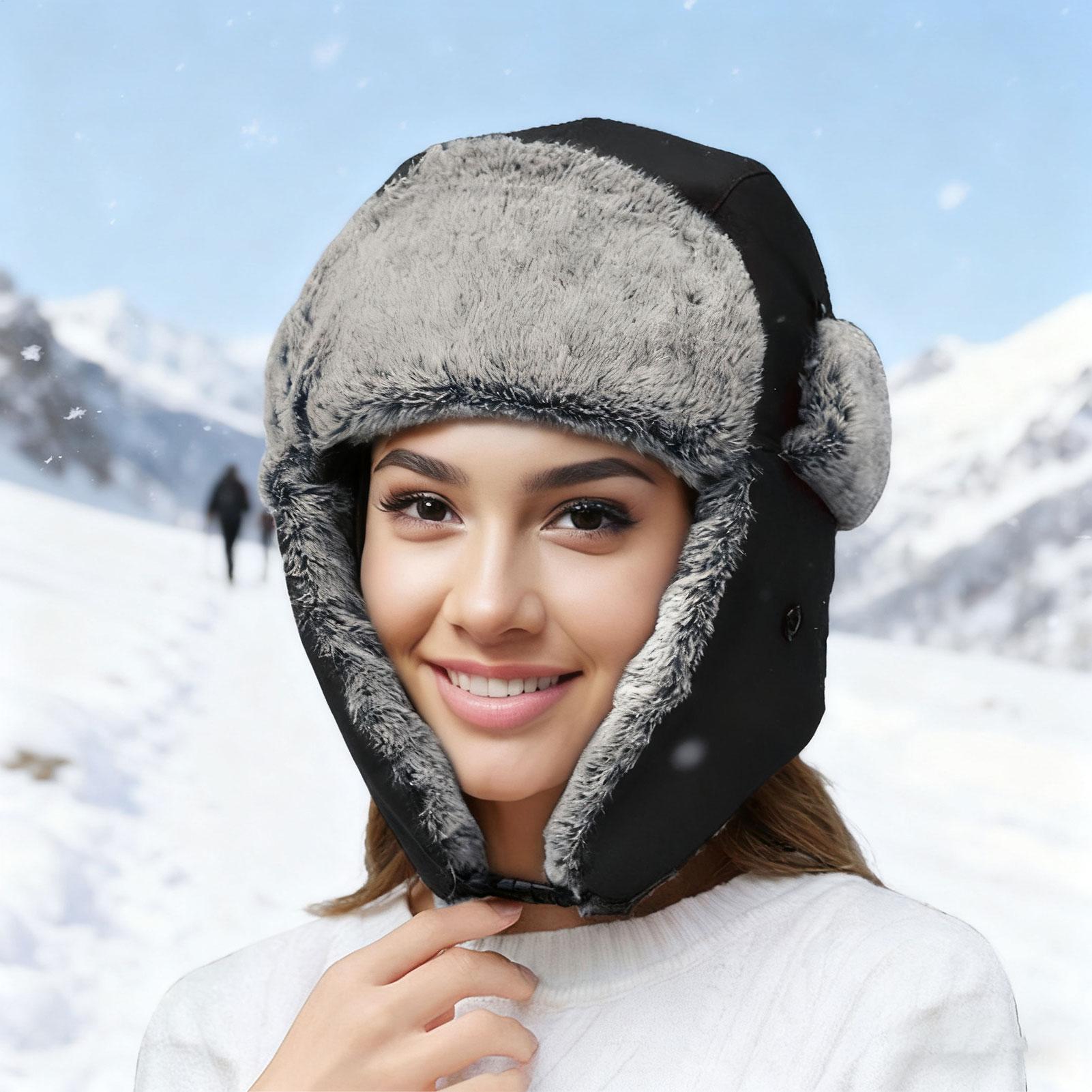 Verwarmde muts voor heren, dames, USB-aangedreven, warme hoofdbedekking, winddicht, thermische oorbescherming, winter, vissen, skiën, motorrijden, kamperen