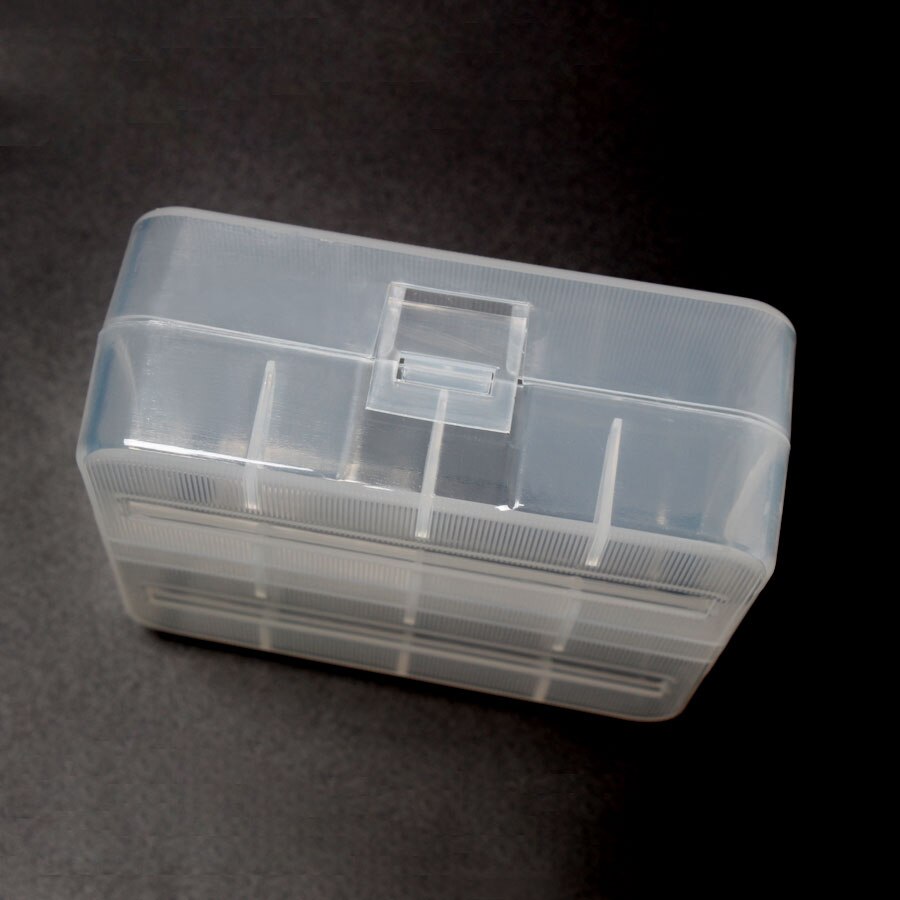 Plastic Transparante Doos 2*26650 Batterij Houder Case Draagbare Plastic 18650 Batterij Opbergdoos Geval Houder