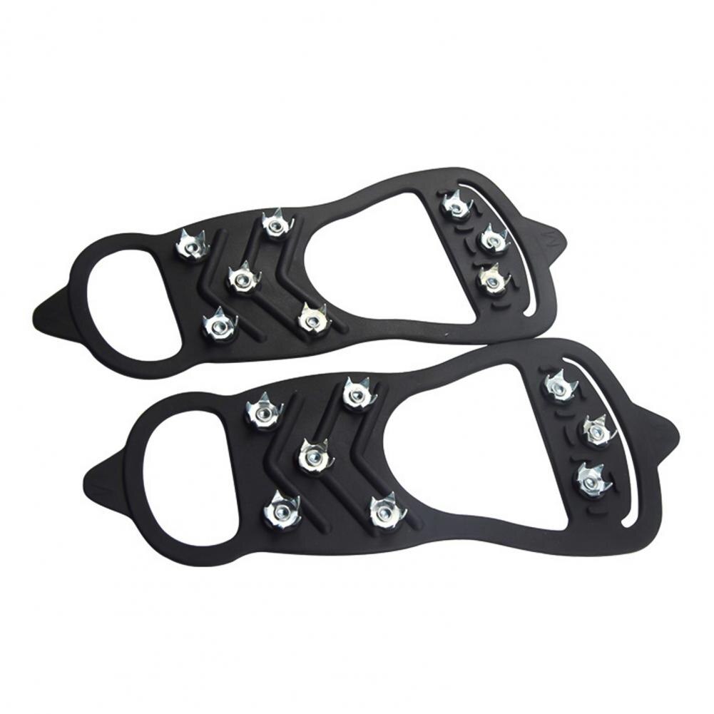 2Pcs Antislip 8-Tand Stijgijzers Siliconen Schoenen Cover Outdoor Reizen Apparatuur Ndoor Outdoor Regenachtige Dag Herbruikbare