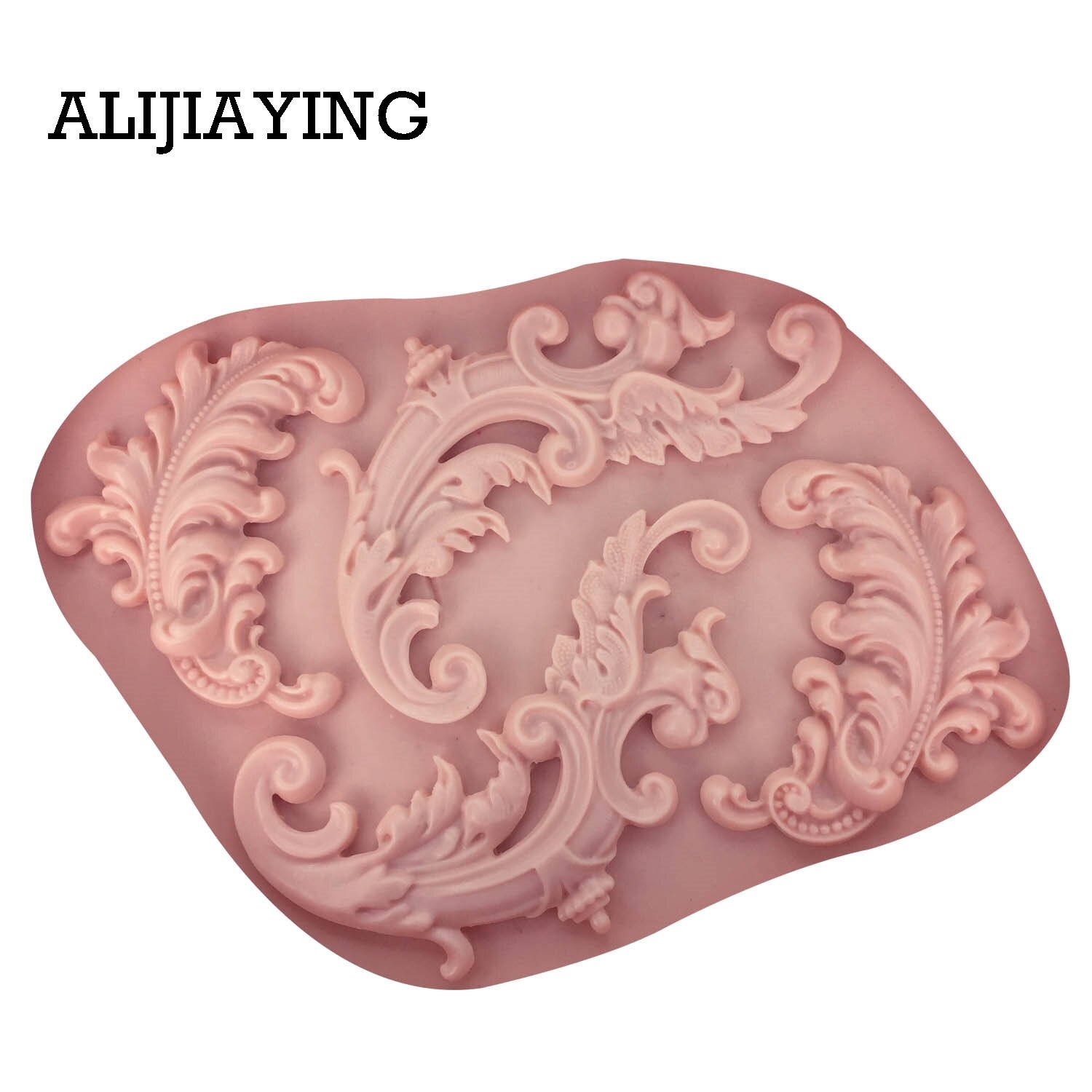 M1339 Emboss vine Cake border Fondant Silicone Mold Sugar Craft Cake Decorating tools Clay DIY molds Safe-resin clay chocolate