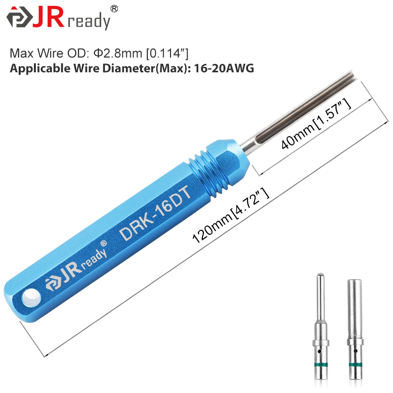 JRready Pin Extractor Tool For Solid/Stamped Contacts Terminal Removal Instrument For Deutsch Connector DT/DTM/DTP/HDP/DRC ,RT1B: MULTI
