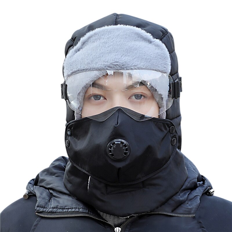 Full Protection Warm Waterproof Winter Hats With/Without Glasses for Riding Bike Motorcycle Outdoor d88