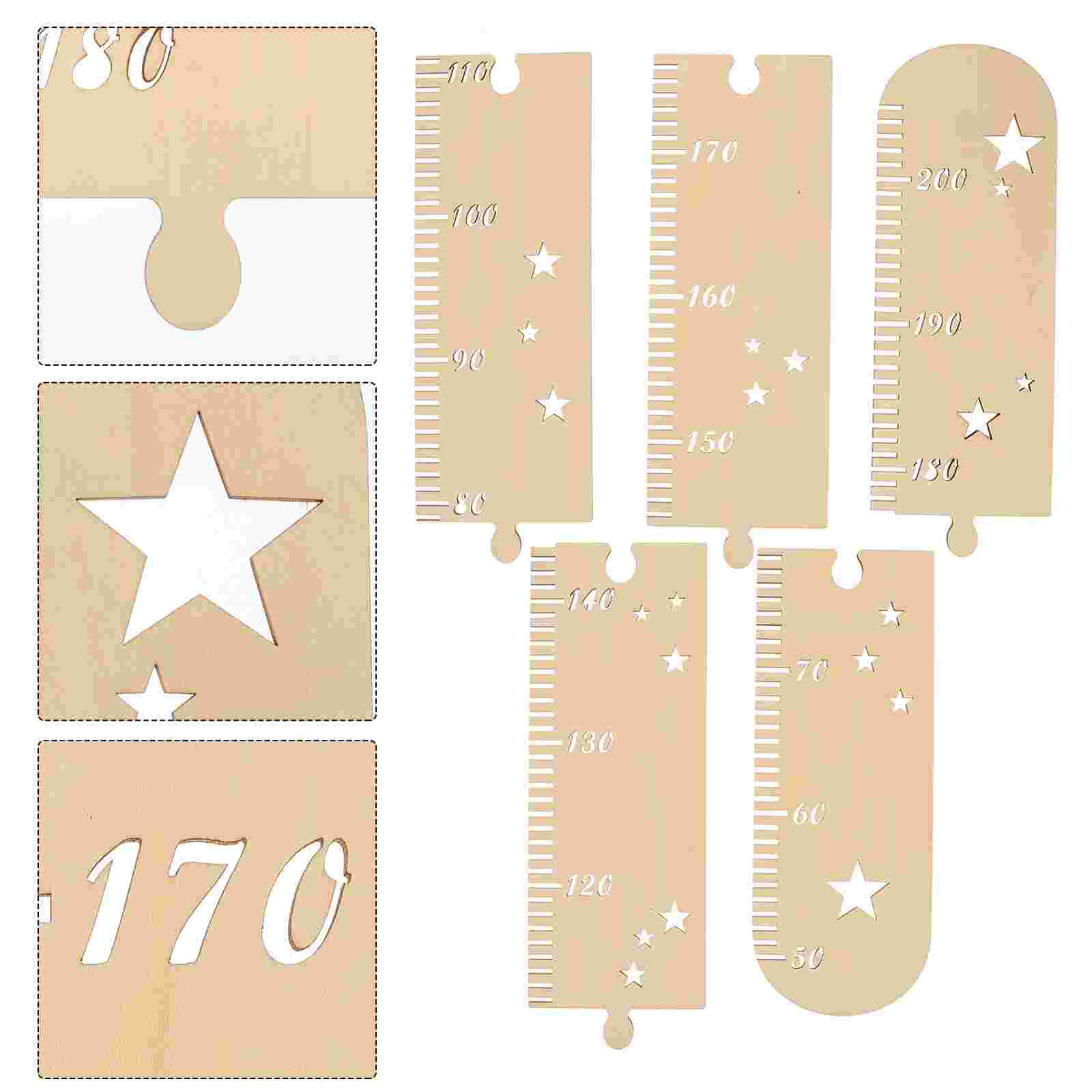 1 Set Splicing Height Chart Nordic Style Growth Chart Decorative Growth Chart