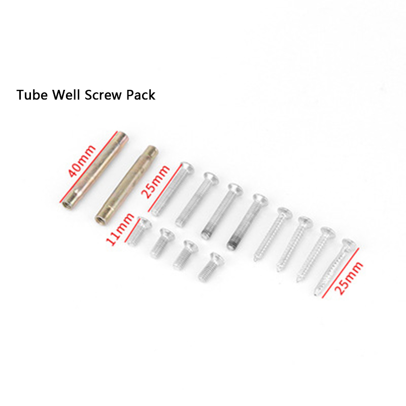 Modern Interior Furniture Hardware Door Lock Set Household Bedroom Door Lock Stainless Steel Split Lock and Tube Well Lock: Tube well screw