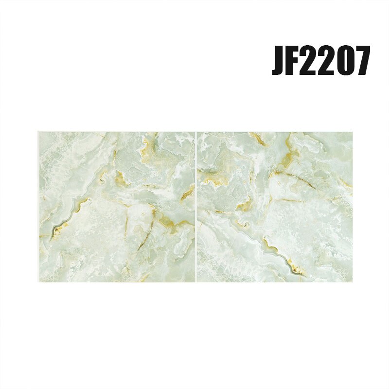2Pcs Marble Grain Tile Stickers Waterproof Self-Adhesive PVC Wall Floor Stickers Wallpapers for Home Decor 30x30cm QJS S: jf2207