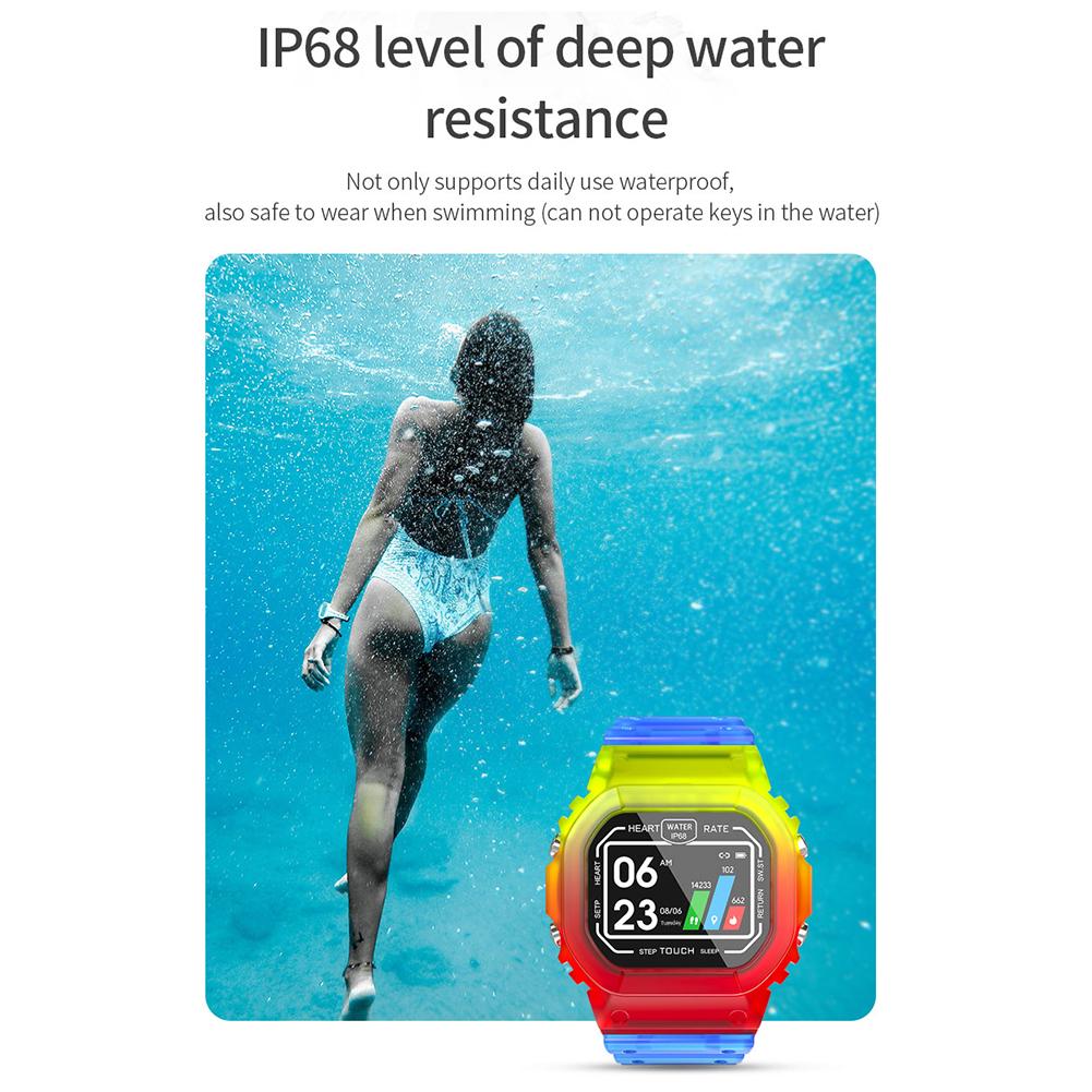 Multifunctional Smart Watch IP68 Waterproof Fitness Sports Watch Pedometer Phone Information Reminder Sports Watch