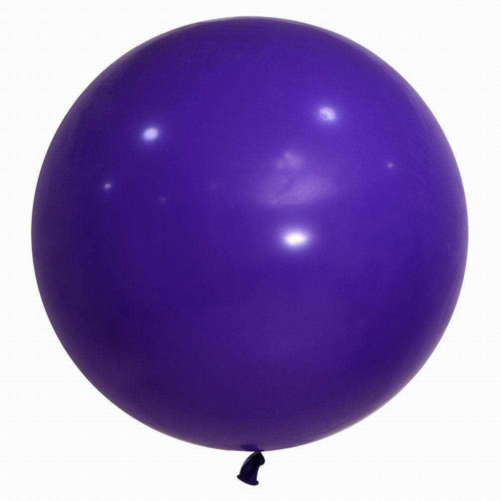 Globos de látex redondos negros de 36 pulgadas, decoración de boda, globos gigantes grandes de helio, decoración de de cumpleaños, bola de aire inflable: plum