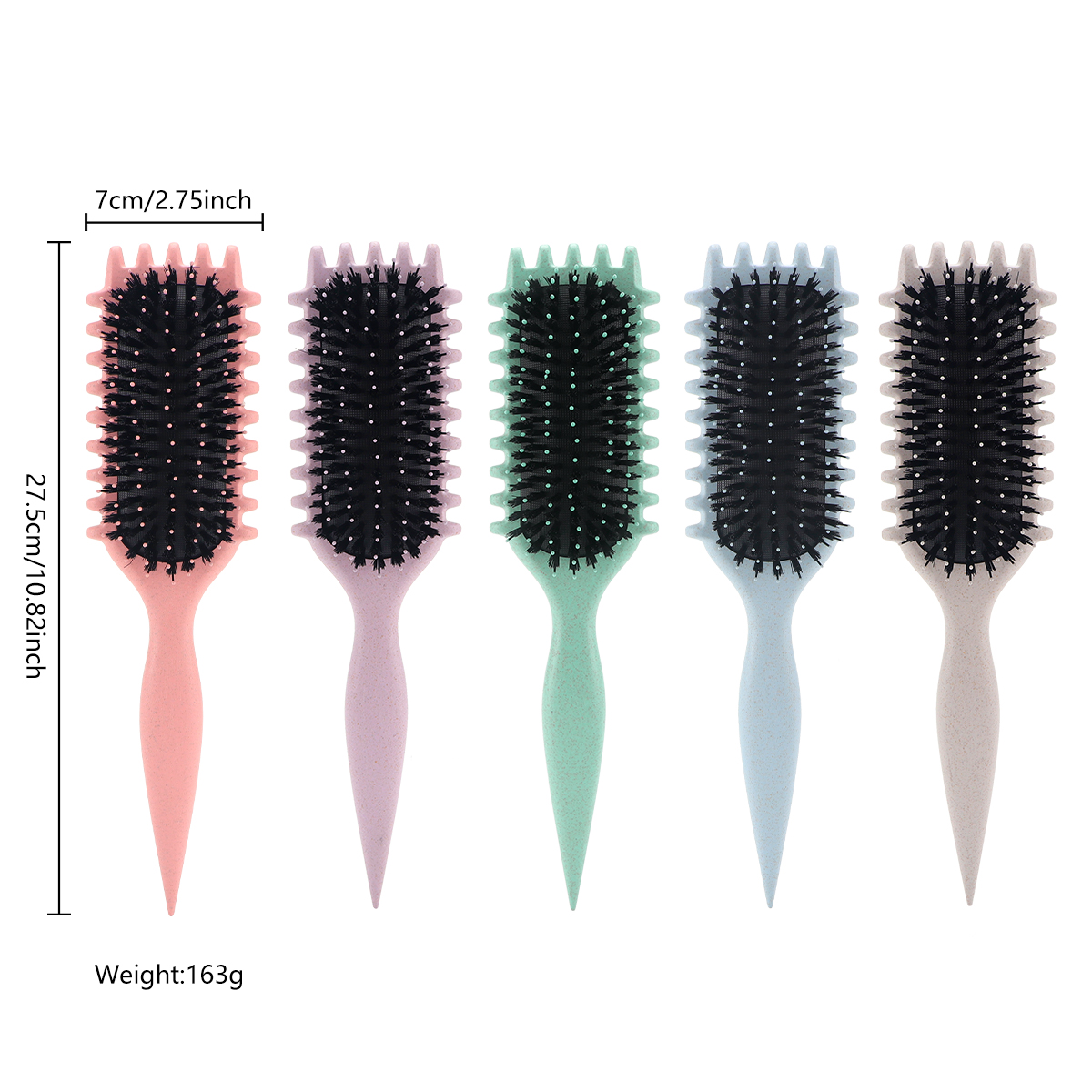Peine de peluquería de pelo rizado para mujer, peines para desenredar el cabello , peines masajeadores para el cuero cabelludo, herramientas de cepillo de caramelo