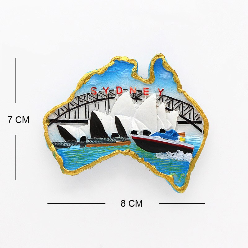 Australia kangaroo Sydney Opera House souvenir 3D fridge magnets magnetic refrigerator home decoration Australia Collection: E