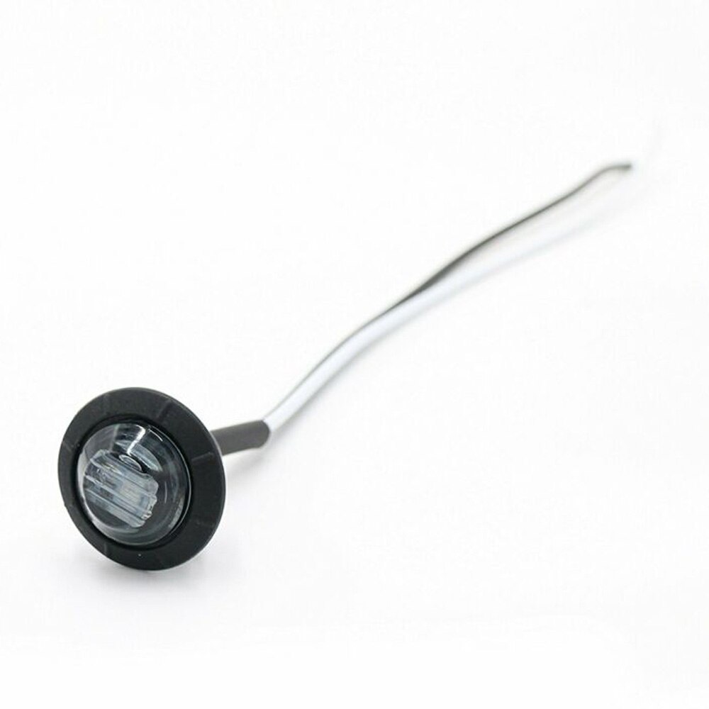 12V Turn Signal Lights Round Lamp White 80LM Replacement Parts Car Auto