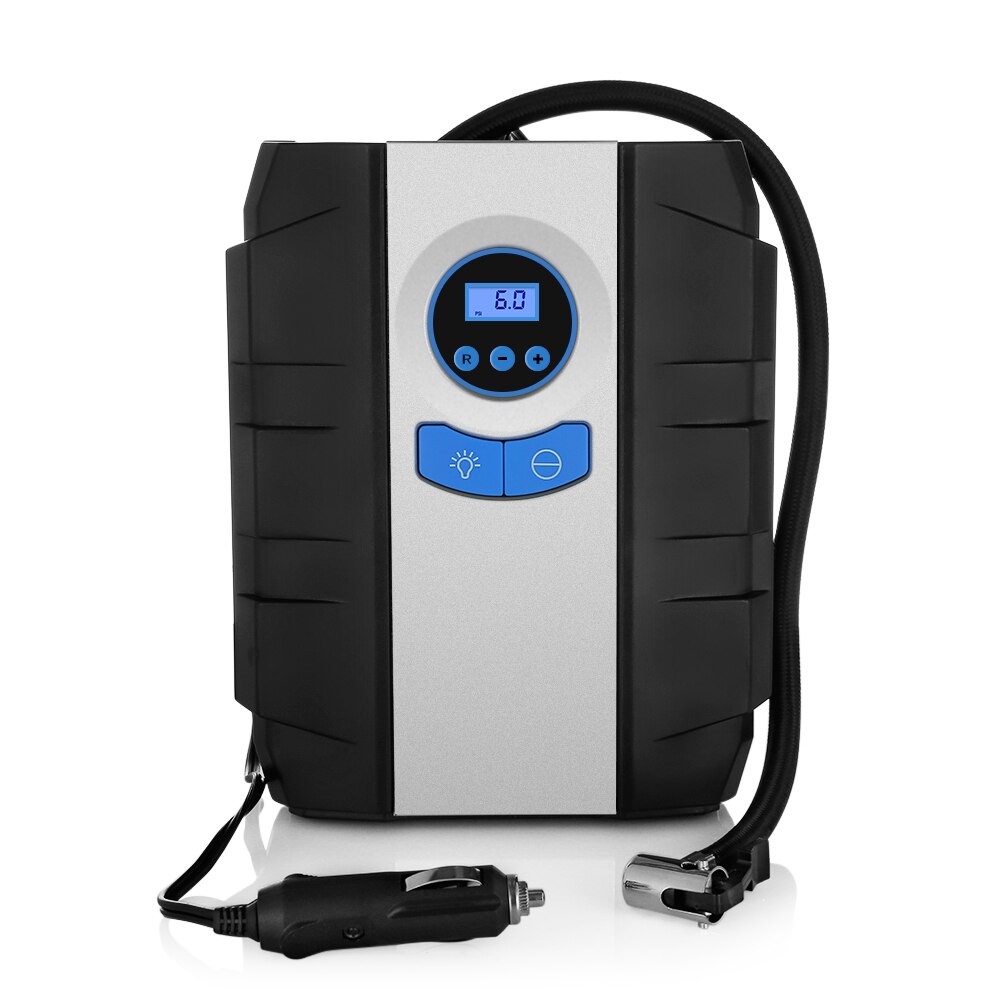 12V Car Auto Electric Air Compressor Tire Inflator Pump Automobile Tire Flashlight Numeric Display Versatile Pump: Default Title