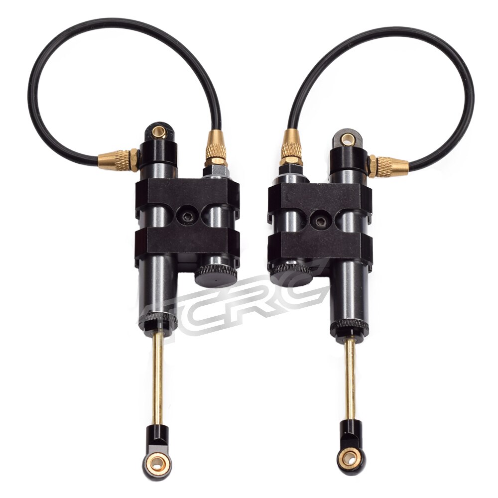 TCRC 2PCS 100mm Piggyback Shock Absorber Damper Set for 1/10 RC Crawler Axial SCX10 90046 D90 TRX4