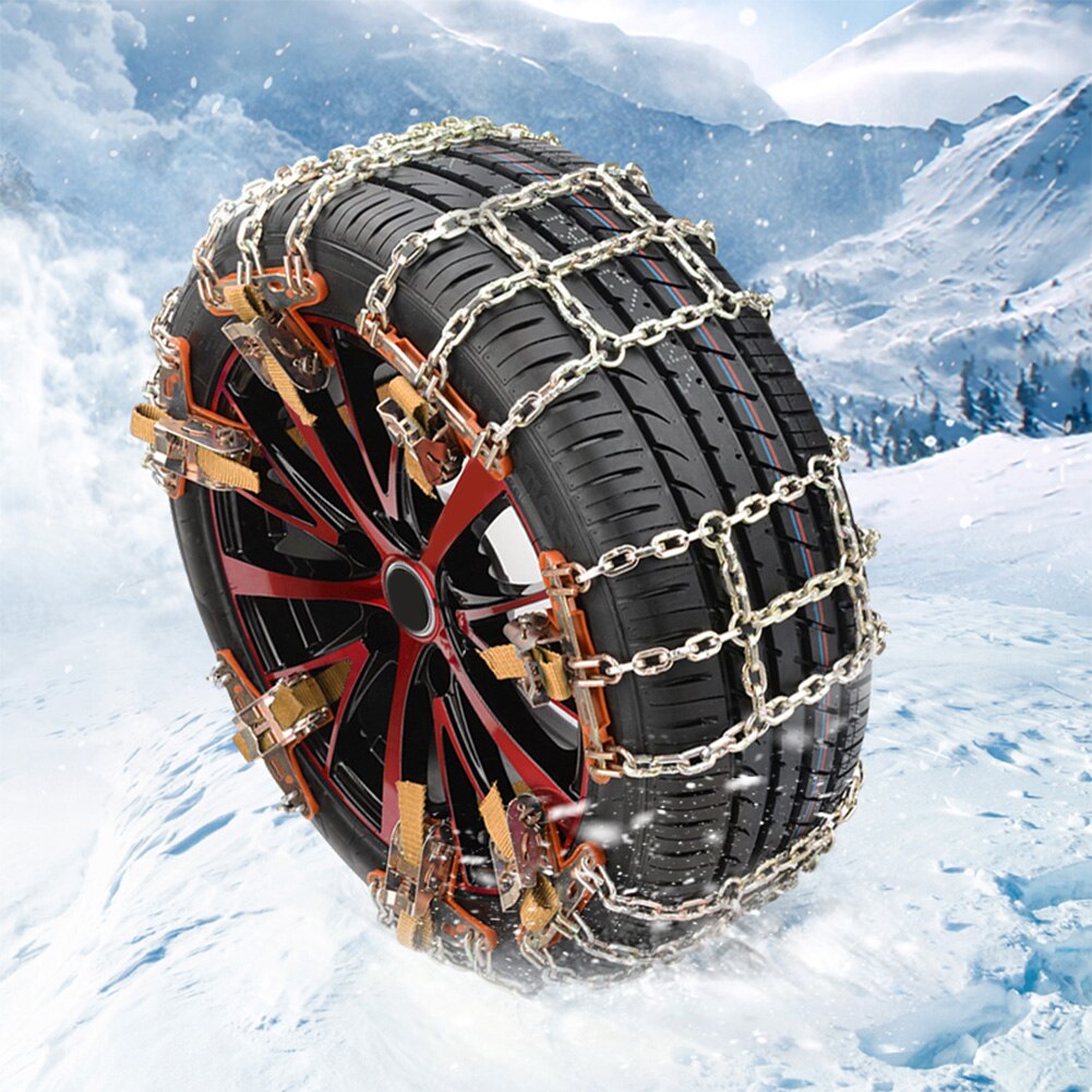 Steel Car Tire Chain Tyre Traction Chain Universial Car Snow Chains Winter Use for Snow Ice Road Winter Vehicle Tools