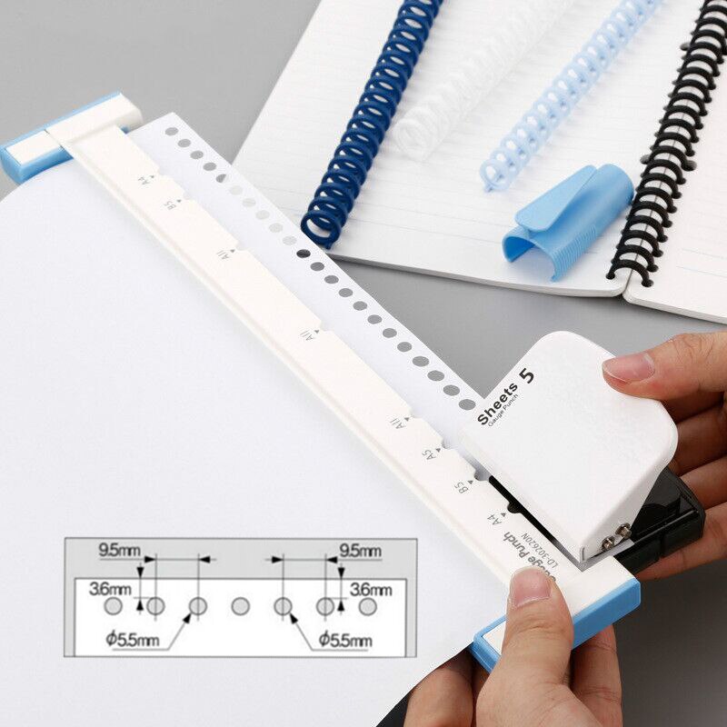 A4/A5/B5 Papier Cutter See Locher verlieren-Blatt Perforator Manuelle Sammelalbum Stanzen Maschine Büros Schule Verbindlich schreibwaren